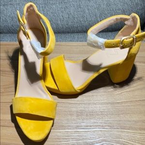 Yellow sandals brand new
